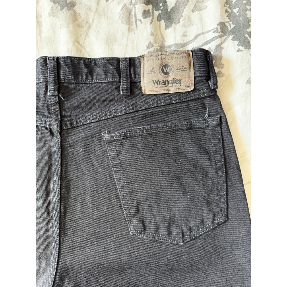 Vintage Wrangler Regular Fit Black Jeans Cotton Blend Stretch Denim